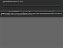 Tablet Screenshot of jeannekepisofficial.com